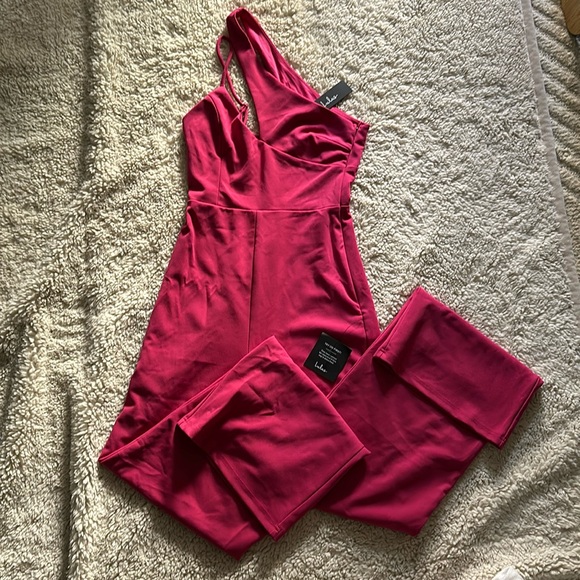 NWT Hot Pink Lulus Jumpsuit - Picture 1 of 6